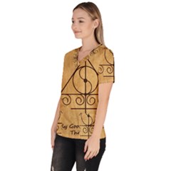 Women s V-Neck Scrub Top 