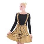 Only Good Shall Enter This House Suspender Skater Skirt