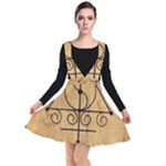 Only Good Shall Enter This House Plunge Pinafore Dress