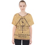 Only Good Shall Enter This House V-Neck Dolman Drape Top