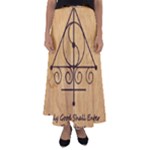 Only Good Shall Enter This House Flared Maxi Skirt