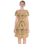Only Good Shall Enter This House Short Sleeve Bardot Dress