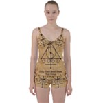 Only Good Shall Enter This House Tie Front Two Piece Tankini