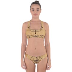 Only Good Shall Enter This House Cross Back Hipster Bikini Set from ArtsNow.com