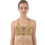 Only Good Shall Enter This House Back Web Sports Bra