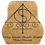 Only Good Shall Enter This House Car Seat Back Cushion 
