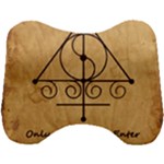 Only Good Shall Enter This House Head Support Cushion