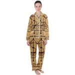 Only Good Shall Enter This House Satin Long Sleeve Pajamas Set