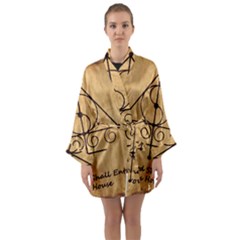 Long Sleeve Satin Kimono 