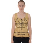 Only Good Shall Enter This House Velvet Tank Top