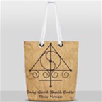 Only Good Shall Enter This House Full Print Rope Handle Tote (Small)