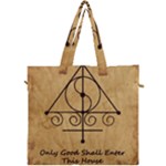 Only Good Shall Enter This House Canvas Travel Bag
