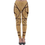 Only Good Shall Enter This House Lightweight Velour Leggings