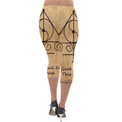 Lightweight Velour Capri Leggings  