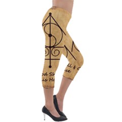 Lightweight Velour Capri Leggings  