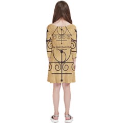 Kids  Quarter Sleeve Skater Dress 