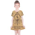 Only Good Shall Enter This House Kids  Simple Cotton Dress