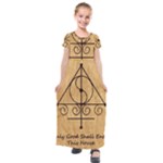 Only Good Shall Enter This House Kids  Short Sleeve Maxi Dress