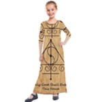 Only Good Shall Enter This House Kids  Quarter Sleeve Maxi Dress