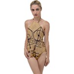 Only Good Shall Enter This House Go with the Flow One Piece Swimsuit