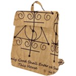 Only Good Shall Enter This House Flap Top Backpack