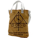 Only Good Shall Enter This House Canvas Messenger Bag