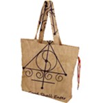 Only Good Shall Enter This House Drawstring Tote Bag