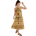 Only Good Shall Enter This House Summer Maxi Dress