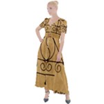 Only Good Shall Enter This House Button Up Short Sleeve Maxi Dress