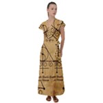 Only Good Shall Enter This House Flutter Sleeve Maxi Dress