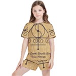 Only Good Shall Enter This House Kids  Tee and Sports Shorts Set
