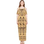 Only Good Shall Enter This House Draped Sleeveless Chiffon Jumpsuit