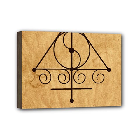 Only Good Shall Enter This House Mini Canvas 7  x 5  (Stretched) from ArtsNow.com