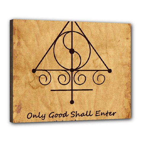 Only Good Shall Enter This House Canvas 20  x 16  (Stretched) from ArtsNow.com