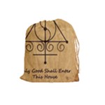 Only Good Shall Enter This House Drawstring Pouch (Large)