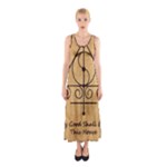 Only Good Shall Enter This House Sleeveless Maxi Dress