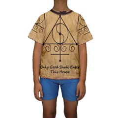 Kids  Short Sleeve Swimwear 
