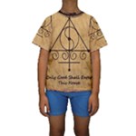 Only Good Shall Enter This House Kids  Short Sleeve Swimwear