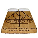 Only Good Shall Enter This House Fitted Sheet (California King Size)