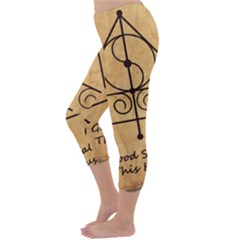 Capri Winter Leggings Back Capri Winter Leggings Back