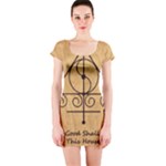 Only Good Shall Enter This House Short Sleeve Bodycon Dress