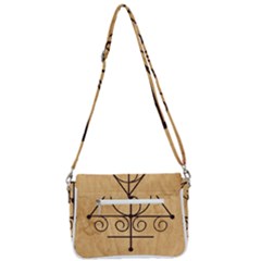 Shoulder Bag with Back Zipper 