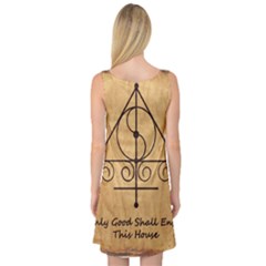 Sleeveless Satin Nightdress Back Sleeveless Satin Nightdress Back