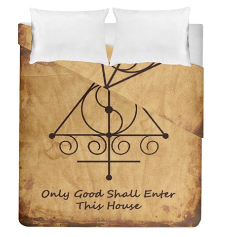 Only Good Shall Enter This House Duvet Cover Double Side (Queen Size) from ArtsNow.com