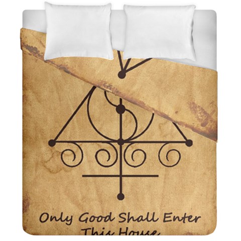 Only Good Shall Enter This House Duvet Cover Double Side (California King Size) from ArtsNow.com