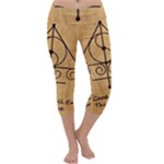 Only Good Shall Enter This House Capri Yoga Leggings