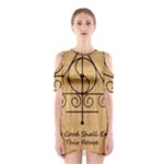 Only Good Shall Enter This House Shoulder Cutout One Piece Dress