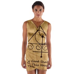 Wrap Front Bodycon Dress 