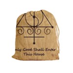 Only Good Shall Enter This House Drawstring Pouch (XL)