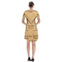 Short Sleeve V-neck Flare Dress 